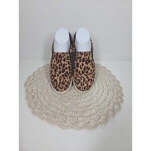 Dr Scholls Leopard Chic Print Slip On Sneakers Be Free Energy Tech Sz 7 Comfort